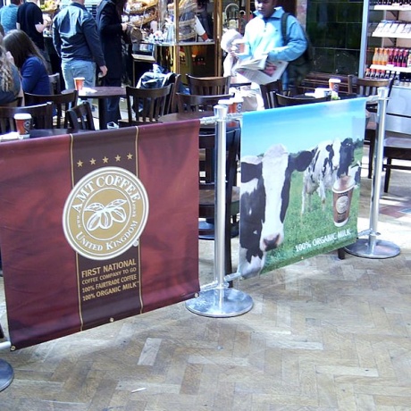 PVC Cafe Banner - Printed Both sides